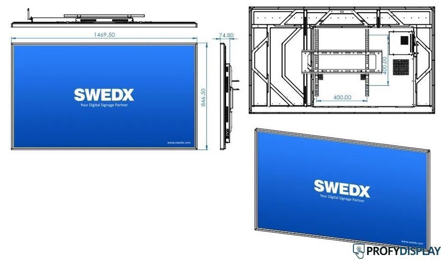 Інтерактивна панель SWEDX 85" V2 (SDST85K7-08 V2) SWEDX-85-V2-SDST85K7-08-V2 фото