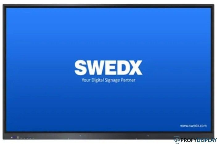 Інтерактивна панель SWEDX V2 75 дюймів з мобільною стійкою swedx-v2-ST фото